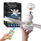 E27 Ceiling Fan Light With Remote – Dimmable LED, 3 Speeds
